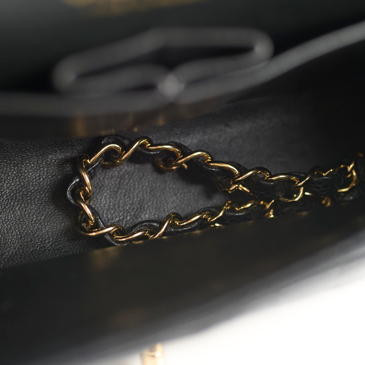 Chanel Medium/Large Caviar 24k Double Classic Flap Black - photo 6