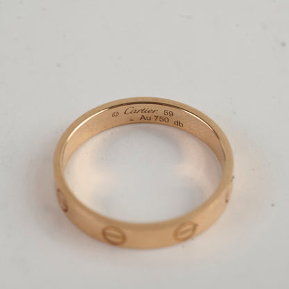 Cartier Love Ring Small Model Pink Gold Size 59 - photo 5