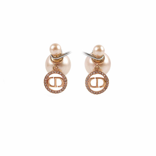Christian Dior Pearl Tribal Earrings Costume Jewellery - photo 1