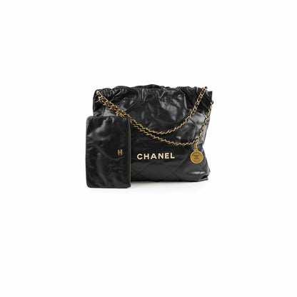 Chanel 22 Medium Black Microchip - photo 1