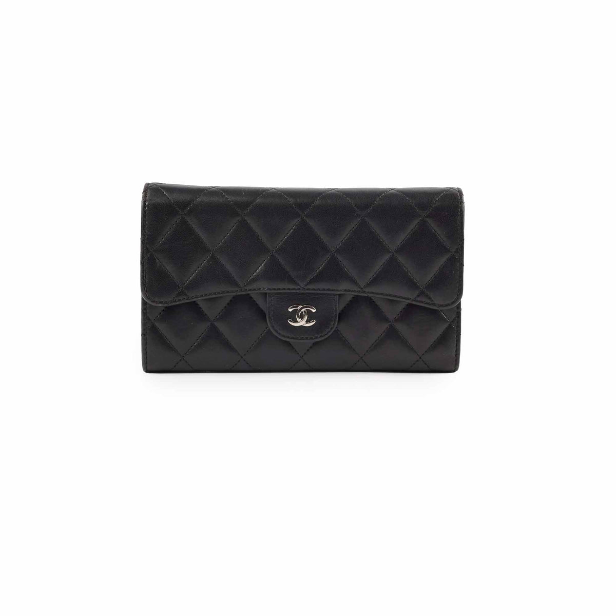 Chanel Lambskin Long Wallet Black - photo 1