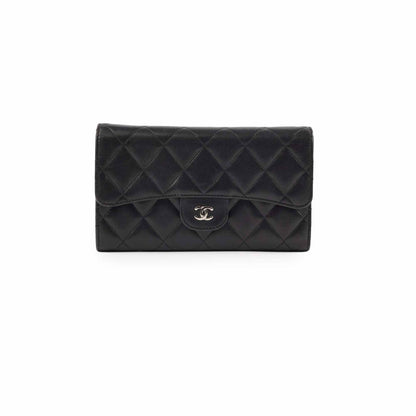 Chanel Lambskin Long Wallet Black - photo 1