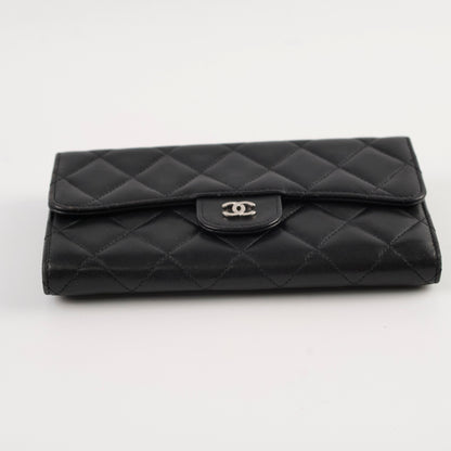 Chanel Lambskin Long Wallet Black - photo 4