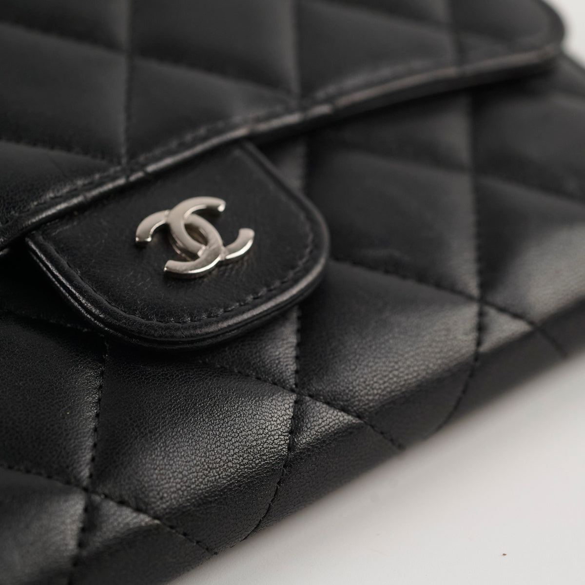 Chanel Lambskin Long Wallet Black - photo 15