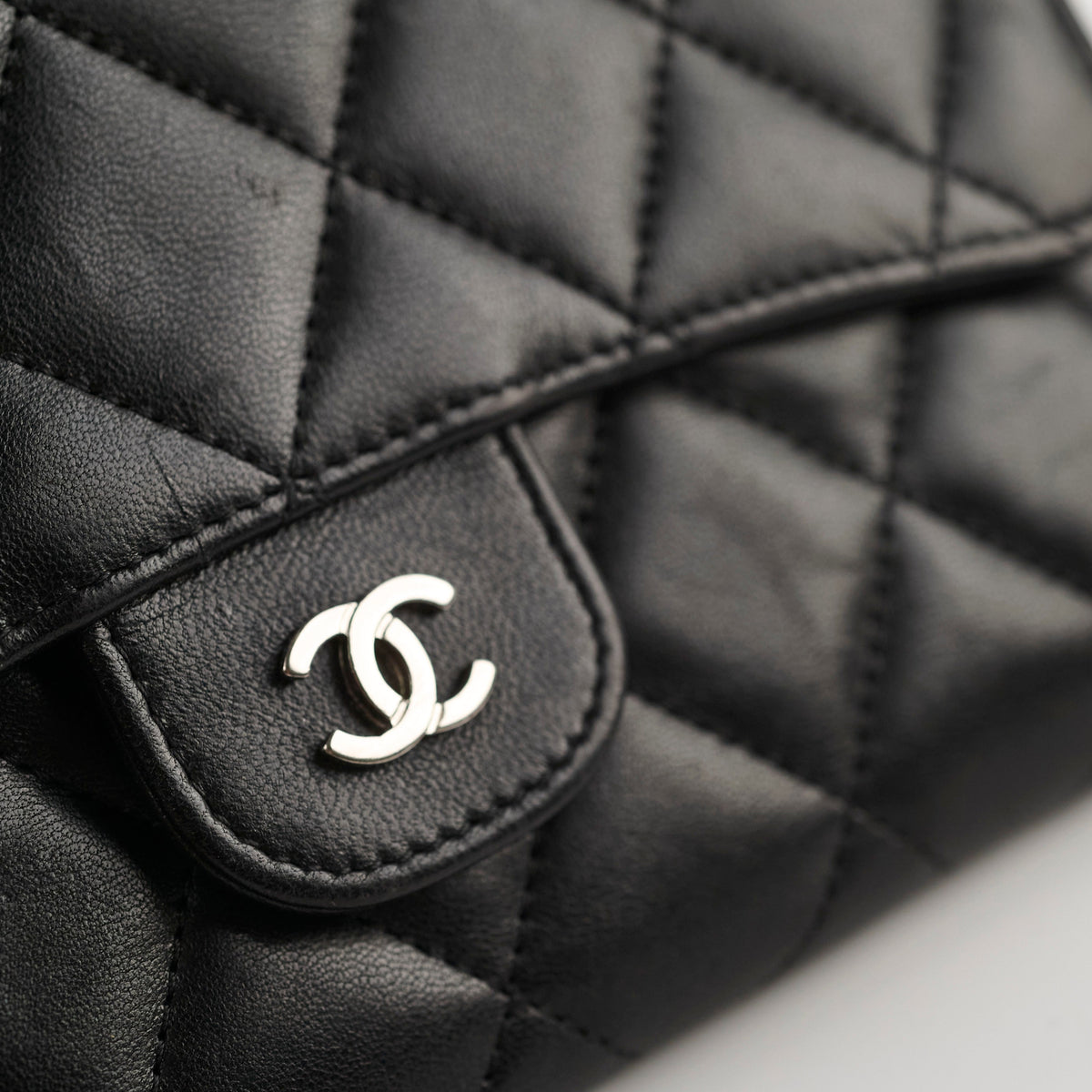 Chanel Lambskin Long Wallet Black - photo 18