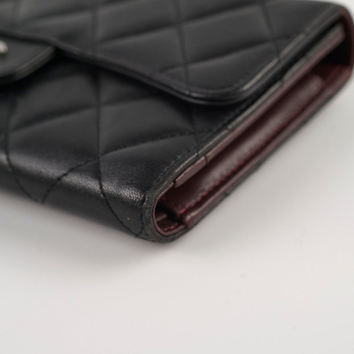 Chanel Lambskin Long Wallet Black - photo 14