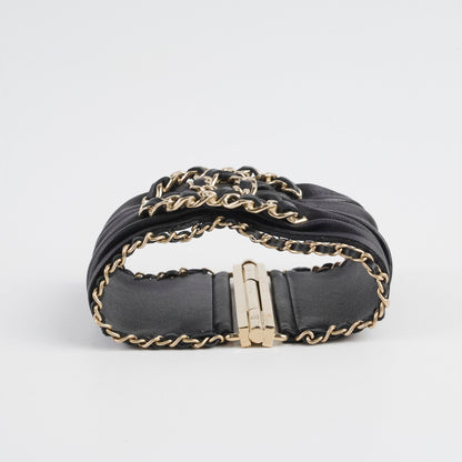 Chanel CC Logo Leather Cuff Black - photo 3