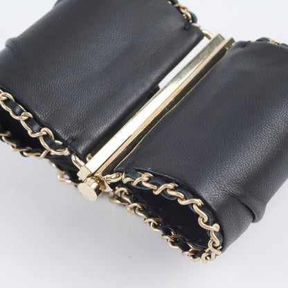 Chanel CC Logo Leather Cuff Black - photo 4