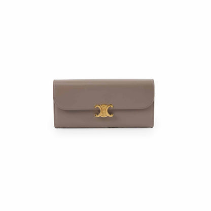 Celine Triompe Wallet Shiny Calfskin Pebble - photo 1