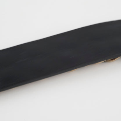 Chanel Black Leather Chain Bracelet Size L - photo 4