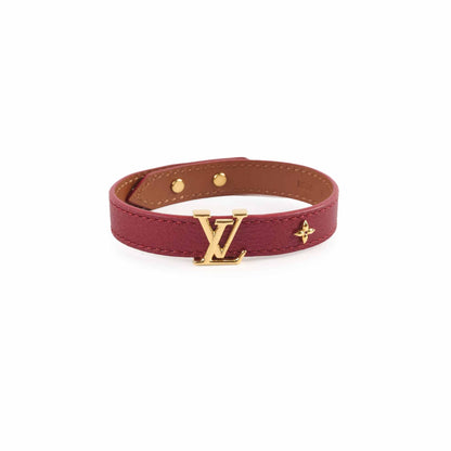 Louis Vuitton Red Leather Bracelet - photo 1
