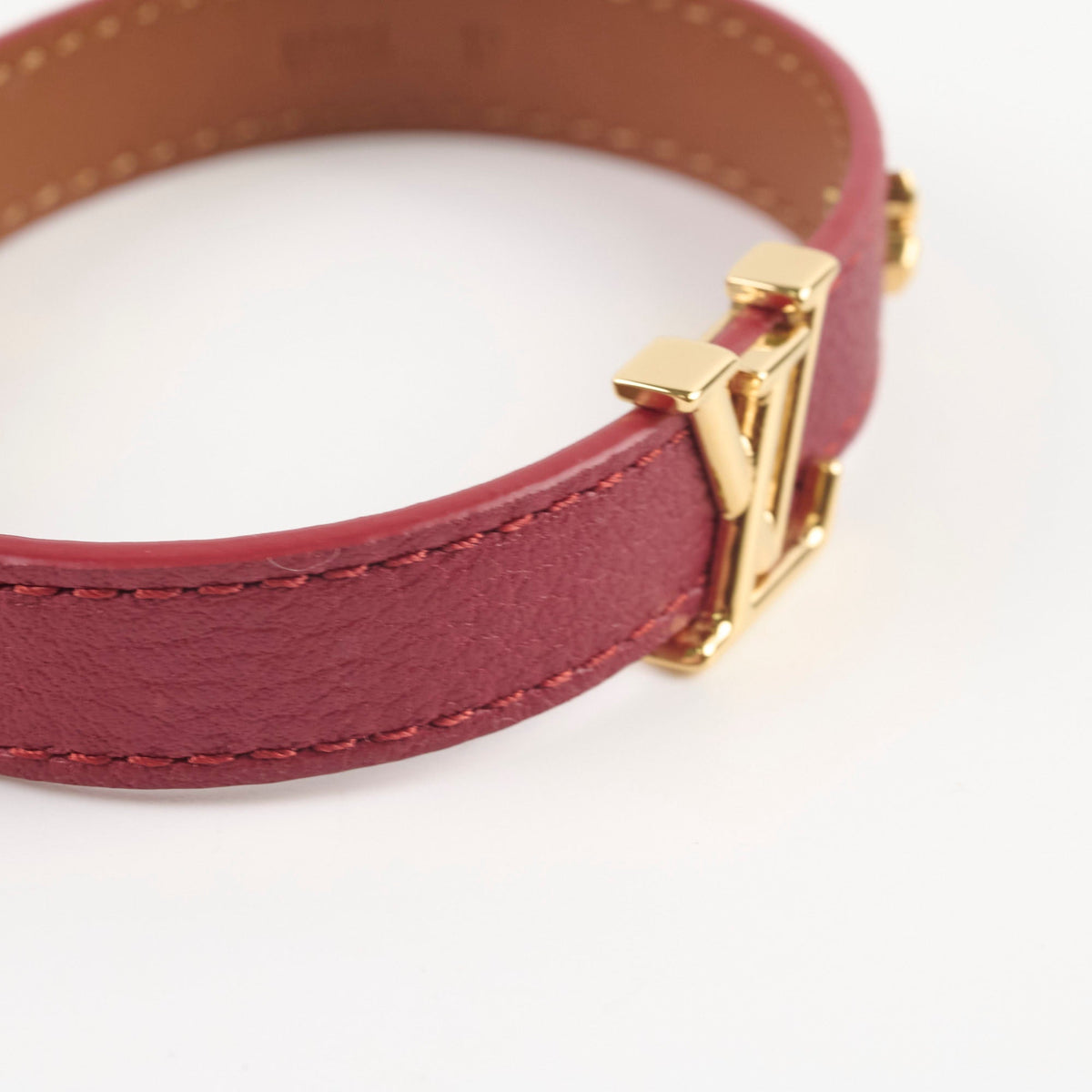 Louis Vuitton Red Leather Bracelet - photo 7