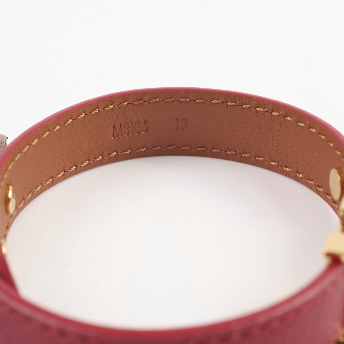 Louis Vuitton Red Leather Bracelet - photo 5