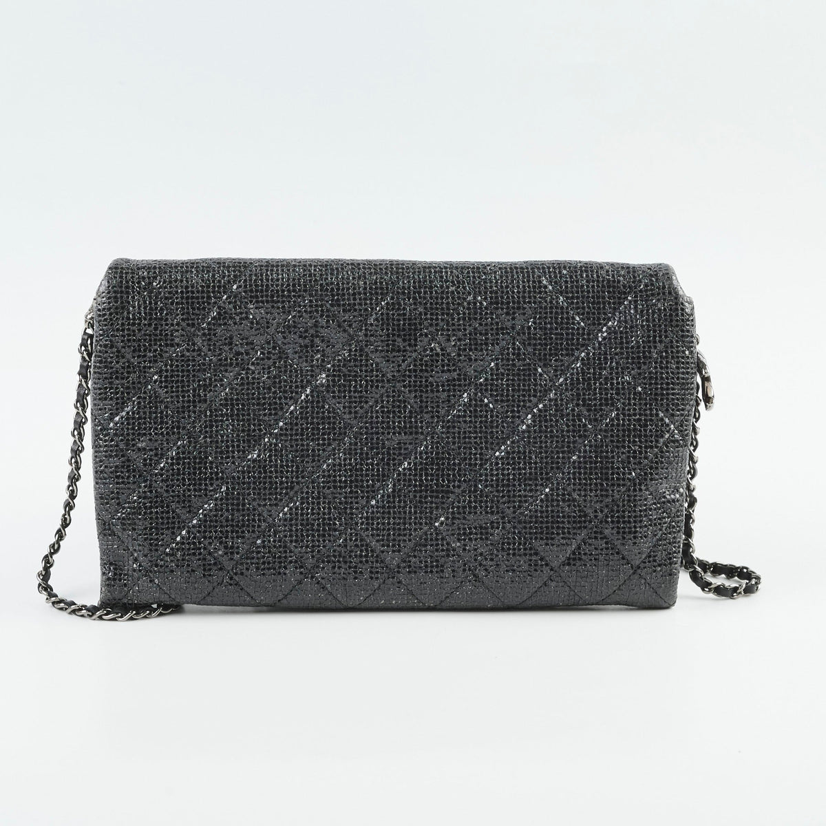 Chanel Glitter Crossbody Bag Black - photo 2