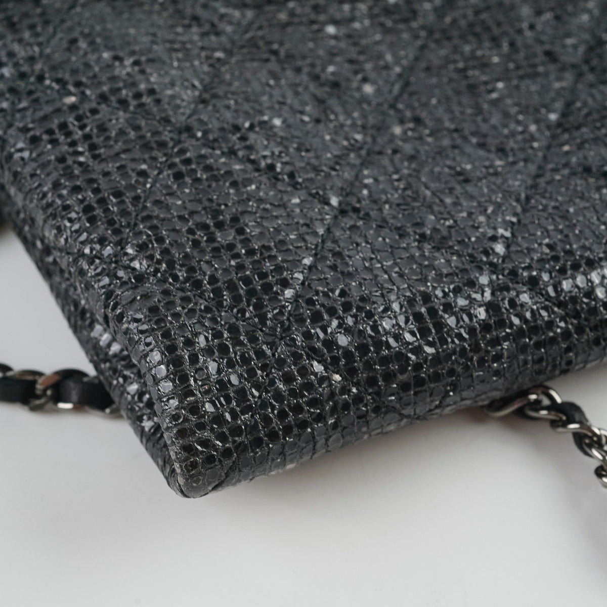 Chanel Glitter Crossbody Bag Black - photo 8