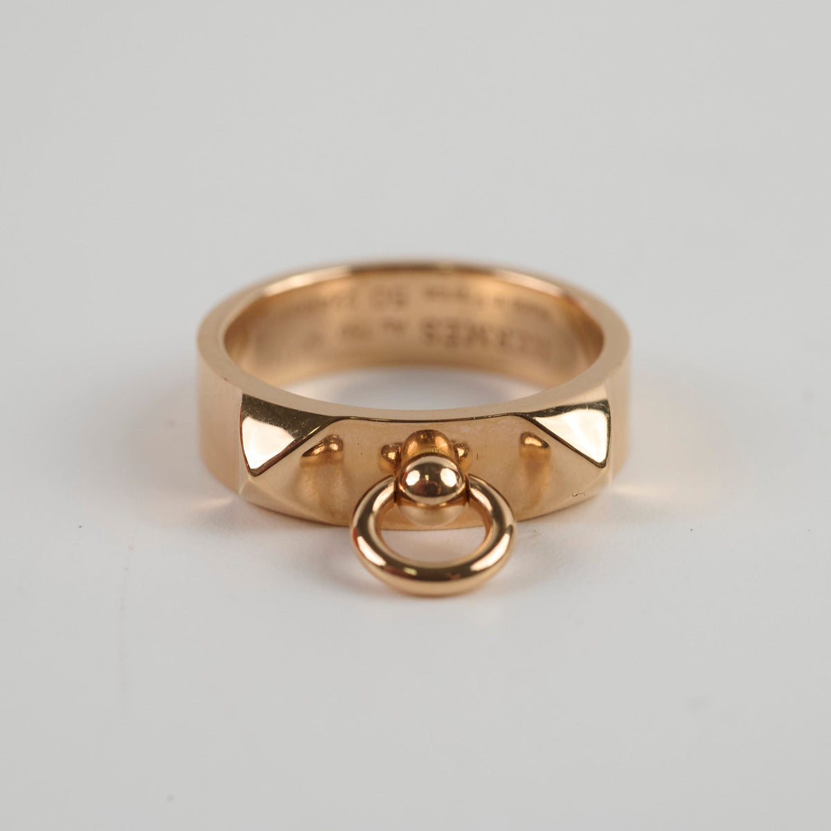 Hermes CDC Ring 18k Rose Gold Size 50 - photo 2