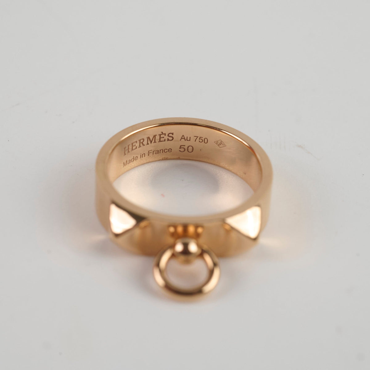 Hermes CDC Ring 18k Rose Gold Size 50 - photo 6