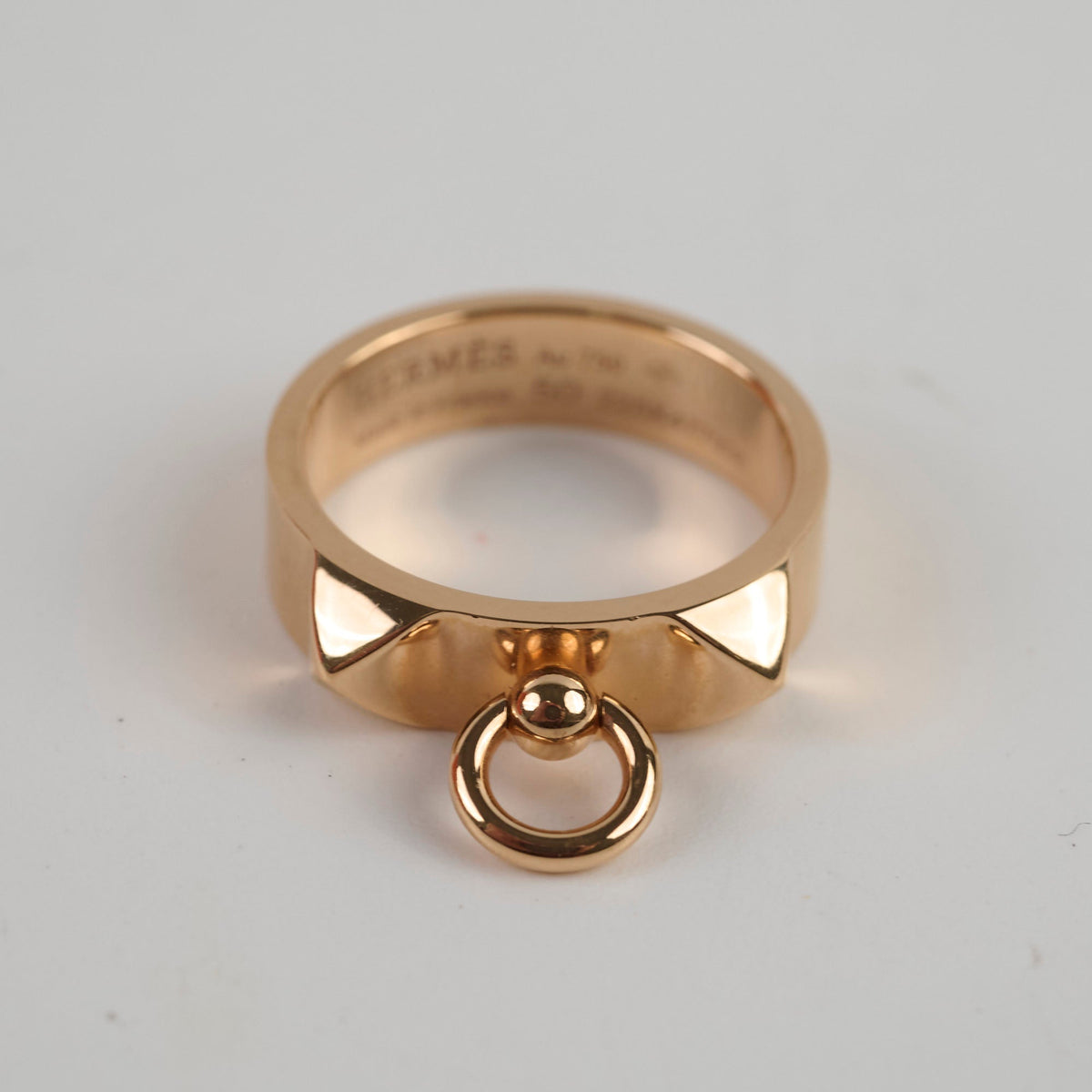 Hermes CDC Ring 18k Rose Gold Size 50 - photo 5