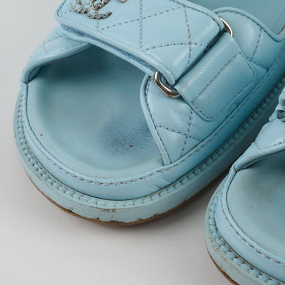 Chanel Blue Sandals Size 36 - photo 11