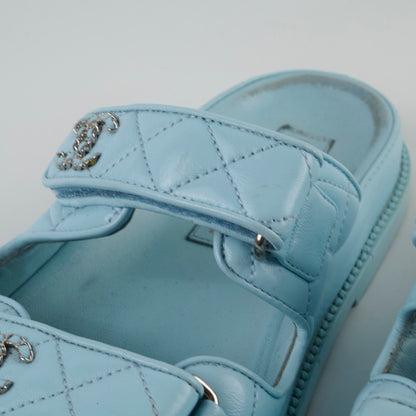 Chanel Blue Sandals Size 36 - photo 7