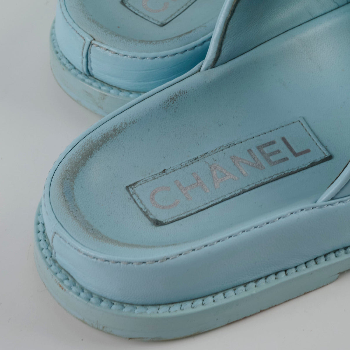 Chanel Blue Sandals Size 36 - photo 5