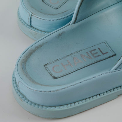 Chanel Blue Sandals Size 36 - photo 5