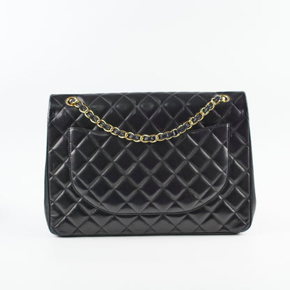Chanel Single Flap Maxi Black Lambskin - photo 2