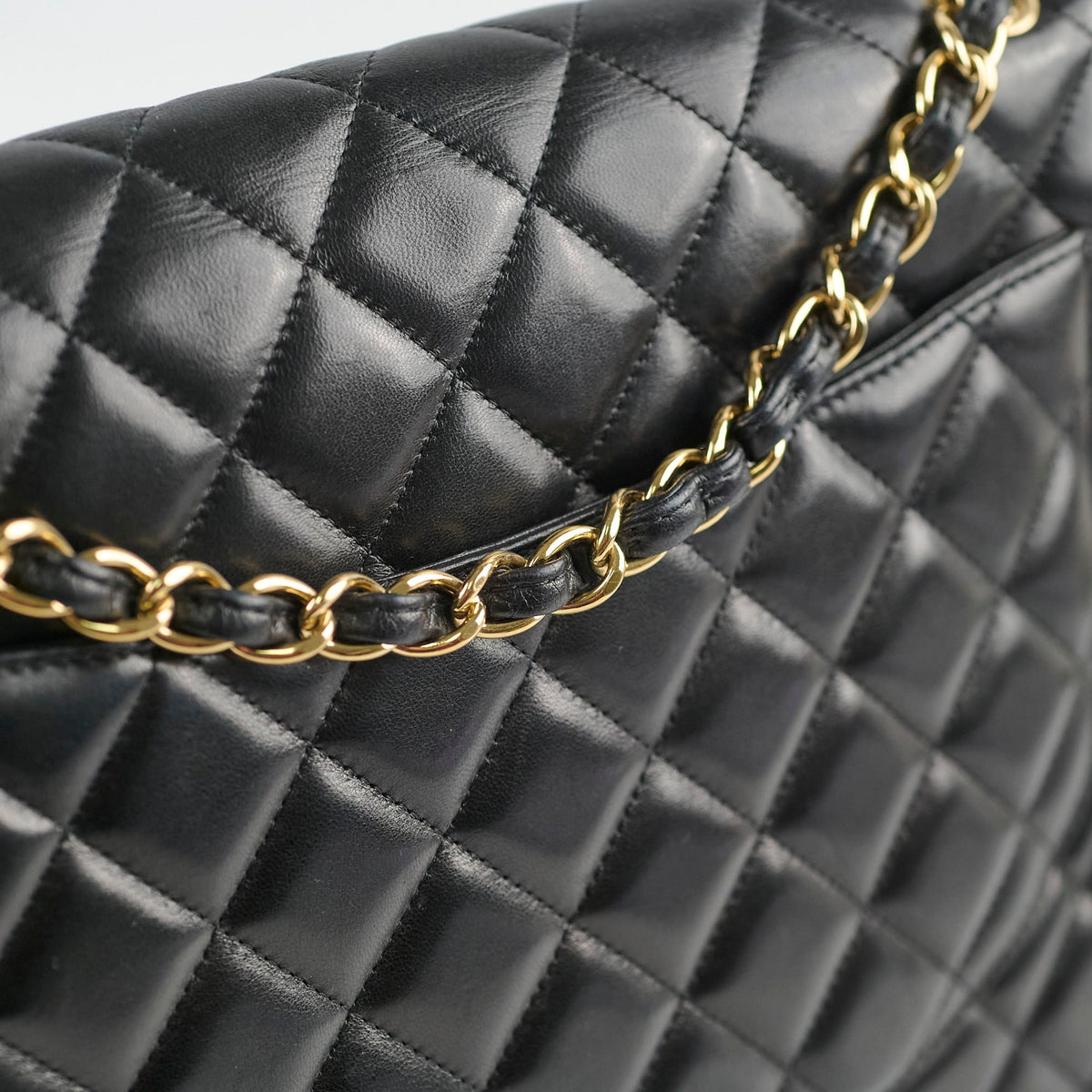 Chanel Single Flap Maxi Black Lambskin - photo 6