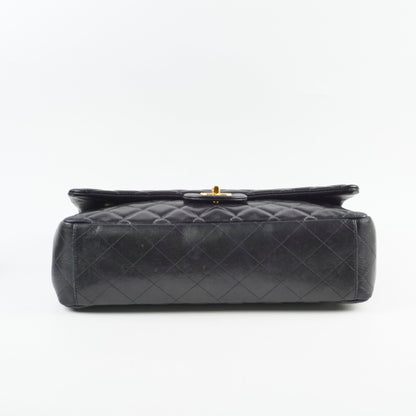 Chanel Single Flap Maxi Black Lambskin - photo 4