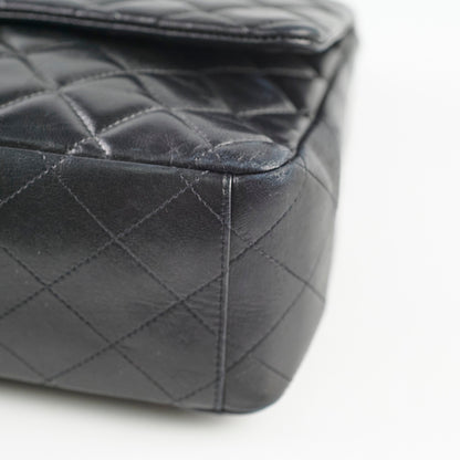 Chanel Single Flap Maxi Black Lambskin - photo 21
