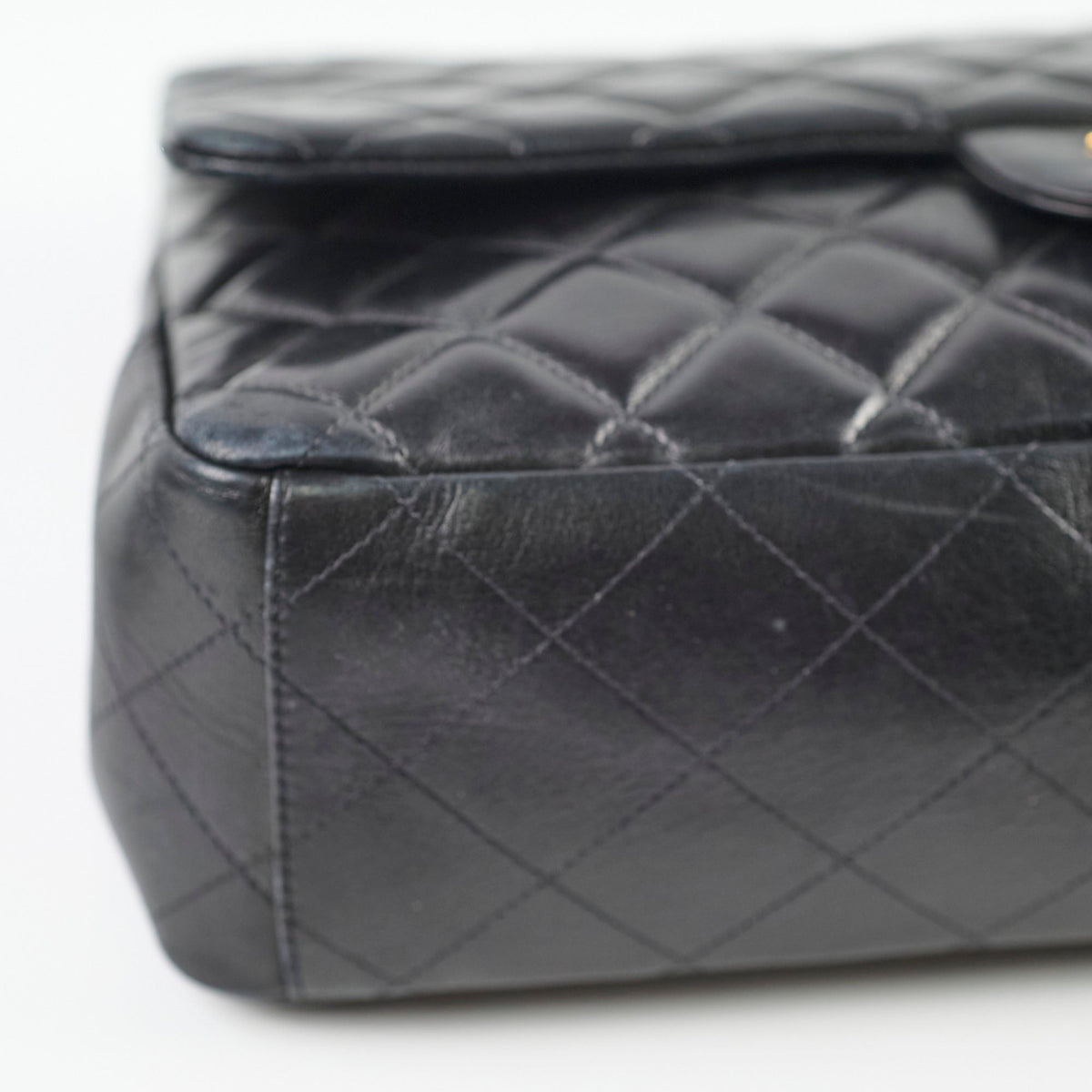 Chanel Single Flap Maxi Black Lambskin - photo 19