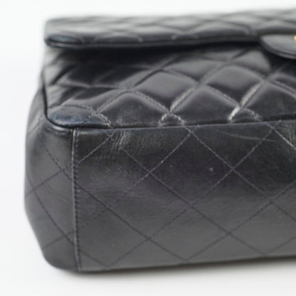 Chanel Single Flap Maxi Black Lambskin - photo 19