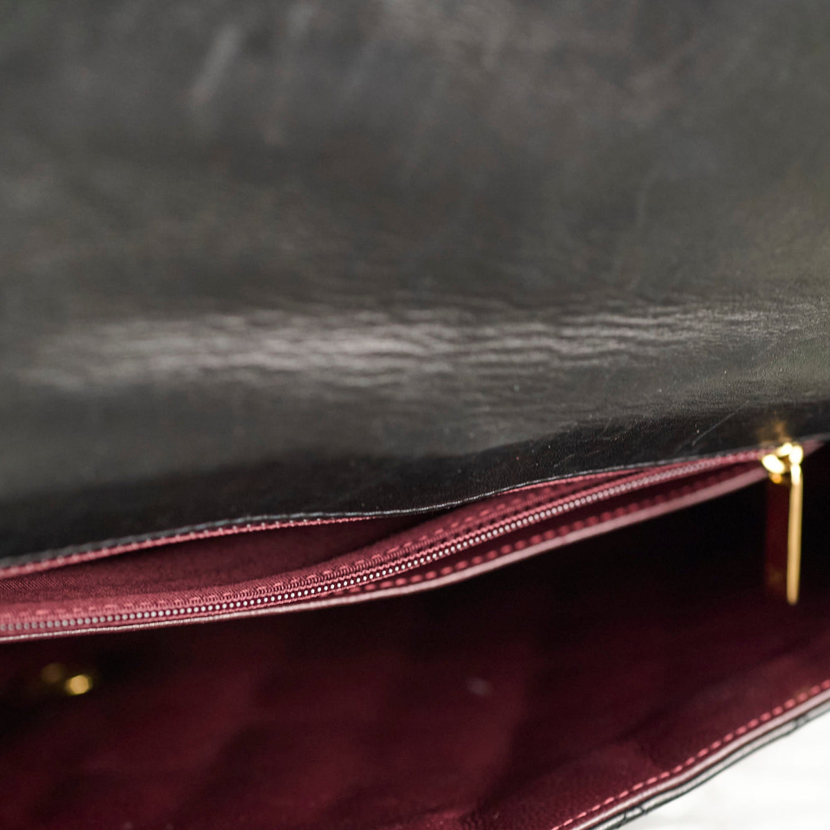Chanel Single Flap Maxi Black Lambskin - photo 12