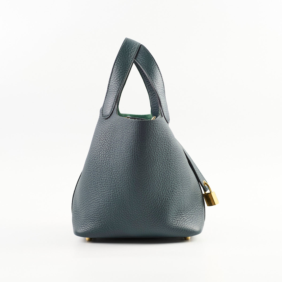 Hermes Picotin 18 Vert Cypres Clemence GHW U Stamp - photo 3