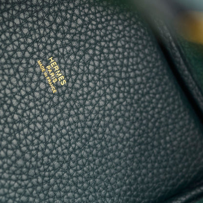 Hermes Picotin 18 Vert Cypres Clemence GHW U Stamp - photo 6