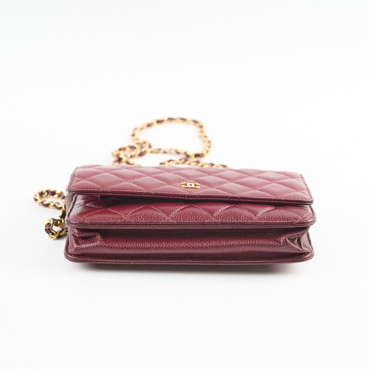 Chanel Wallet On Chain WOC Caviar Burgundy - photo 3