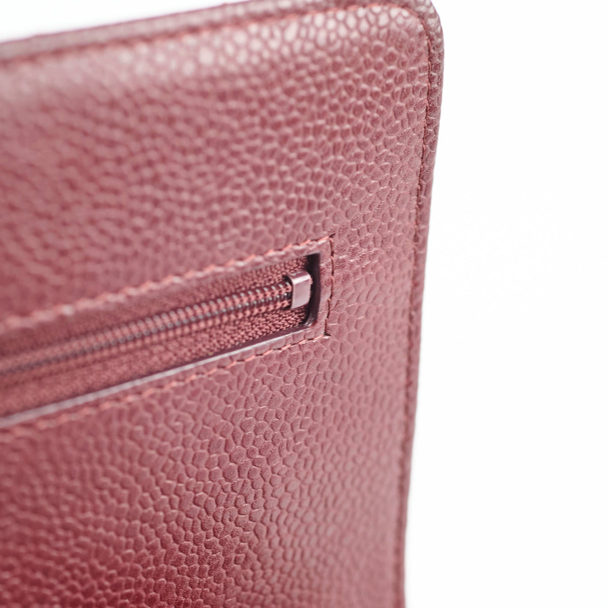 Chanel Wallet On Chain WOC Caviar Burgundy - photo 9