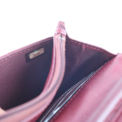 Chanel Wallet On Chain WOC Caviar Burgundy - photo 4