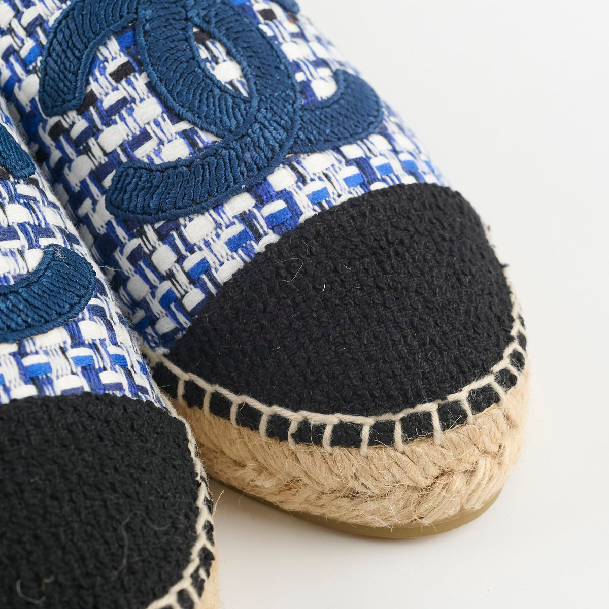 Chanel Espadrilles Tweed Blue Size 40 - photo 7