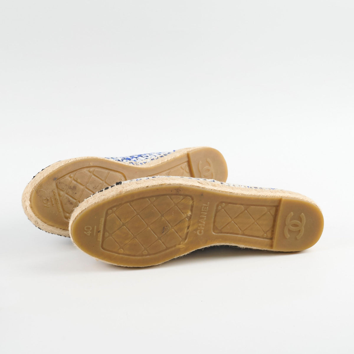 Chanel Espadrilles Tweed Blue Size 40 - photo 4