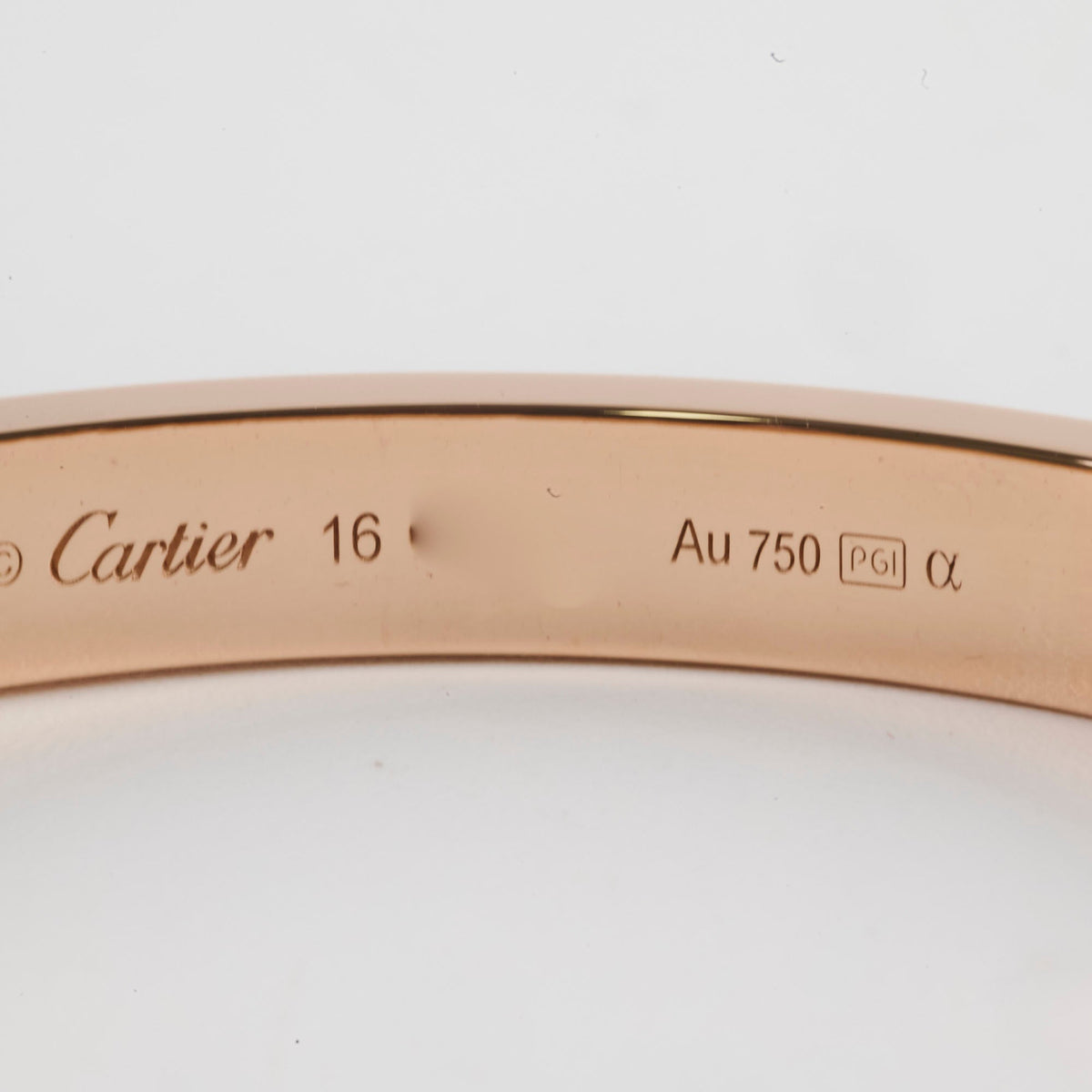 Cartier Pave Diamonds Love Bracelet Classic Model Size 16 Pink Gold - photo 4