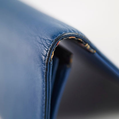 Chanel Bifold Yen Wallet Leather Blue - photo 5