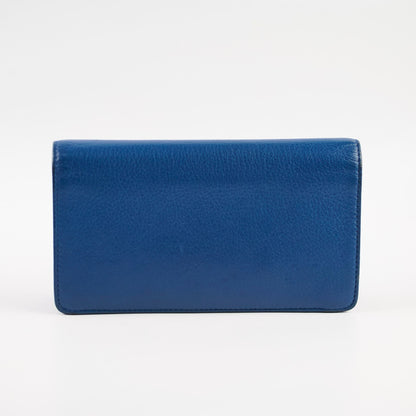 Chanel Bifold Yen Wallet Leather Blue - photo 3