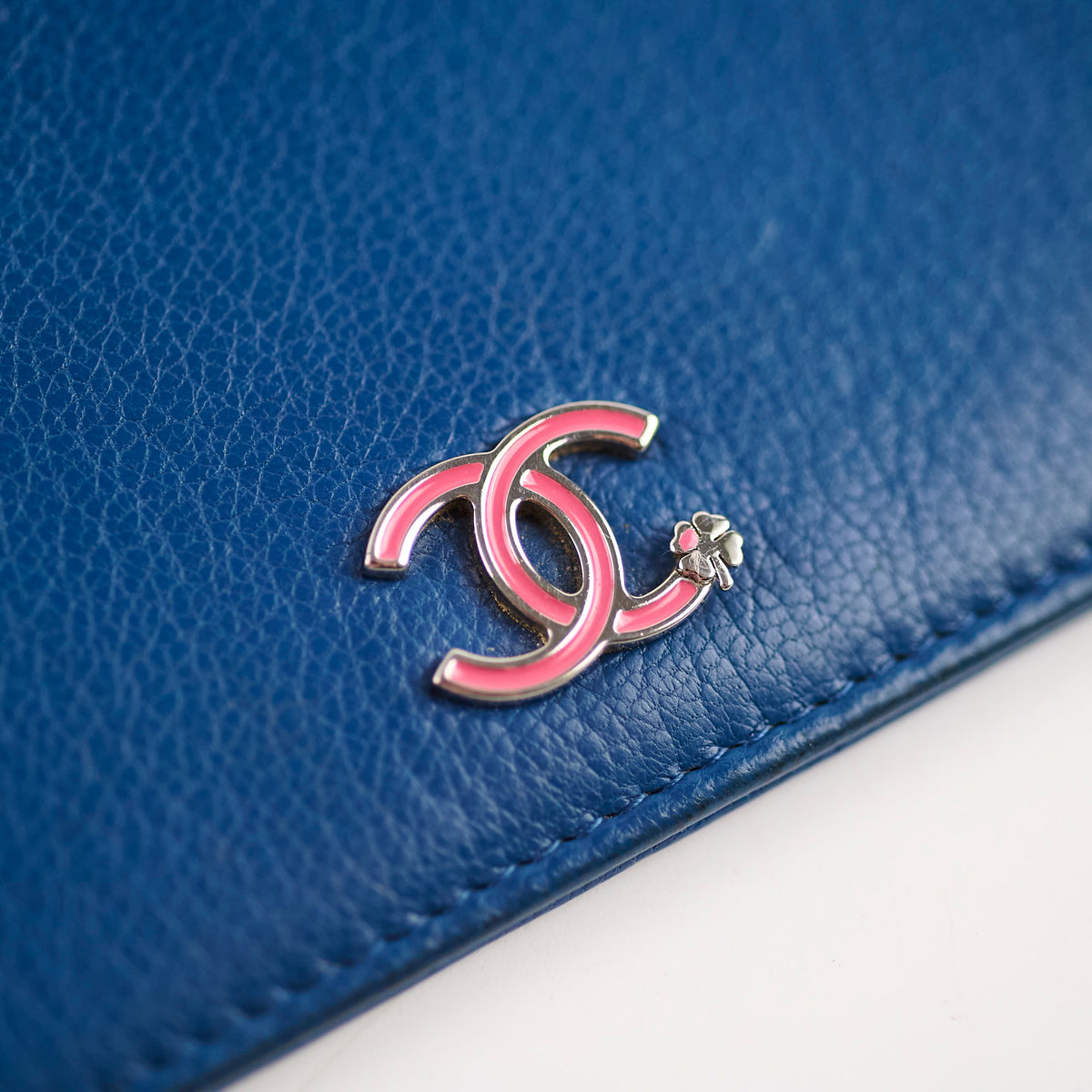 Chanel Bifold Yen Wallet Leather Blue - photo 11