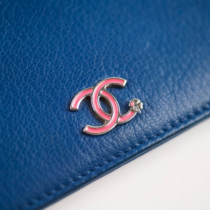 Chanel Bifold Yen Wallet Leather Blue - photo 11