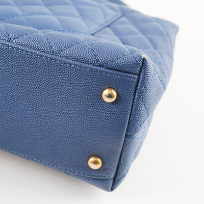 Chanel Coco Handle Medium Caviar Blue - photo 15