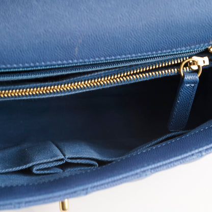 Chanel Coco Handle Medium Caviar Blue - photo 8