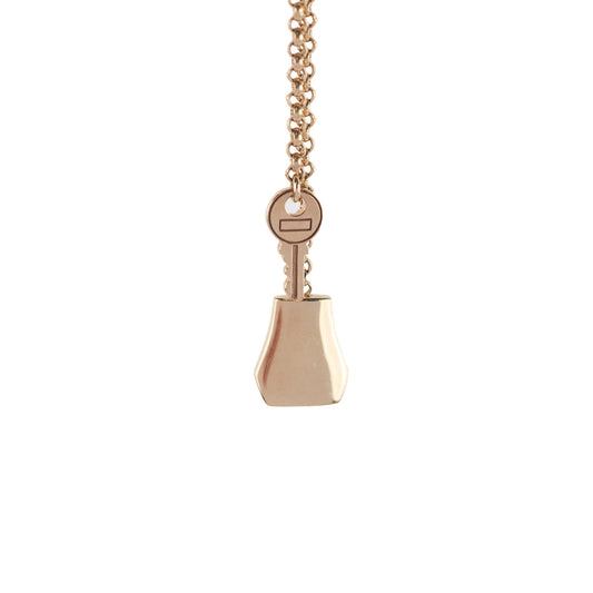 Hermes Kelly Clochette 18K Rose Gold Necklace Small Model - photo 1