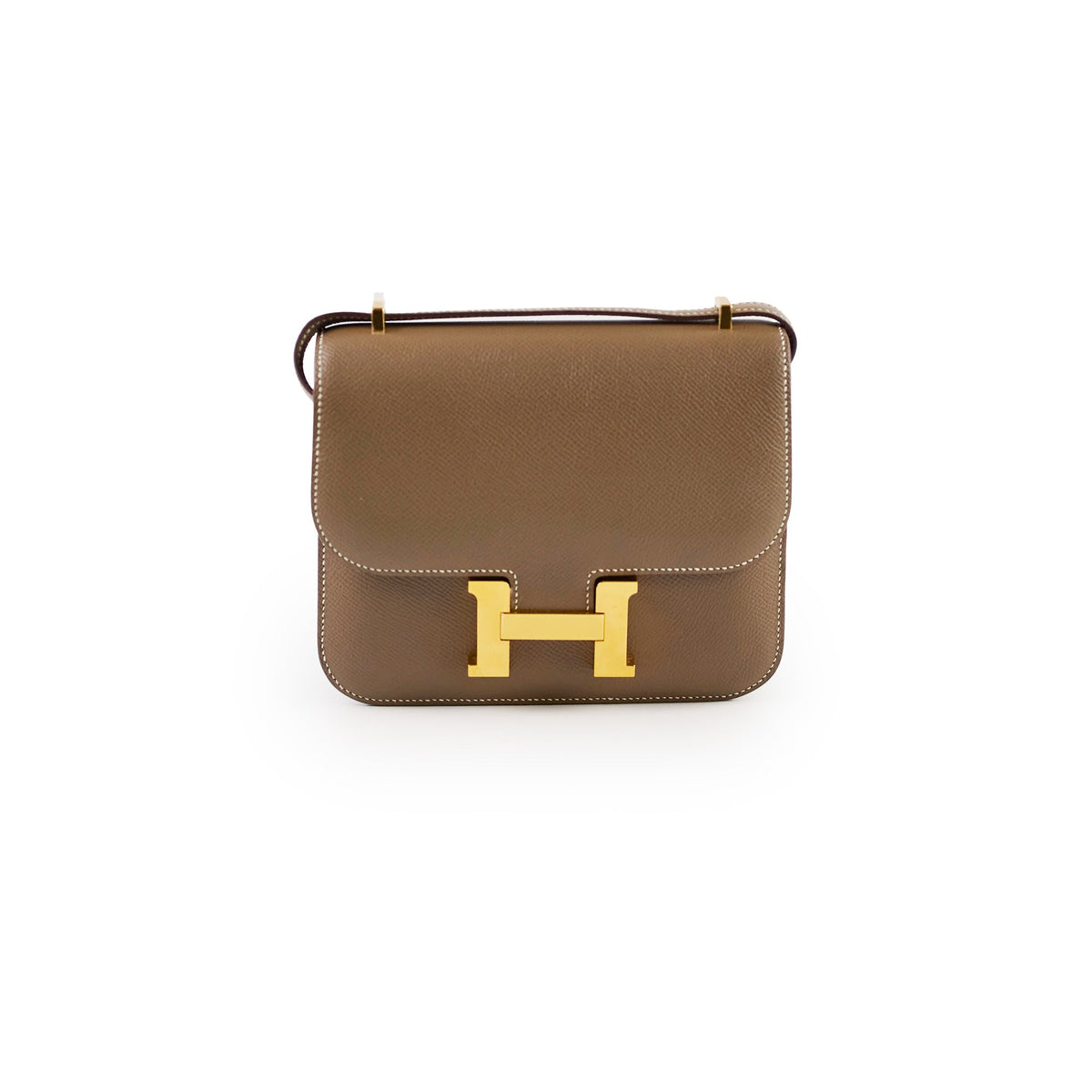 Hermes Mini Constance3 18 Etoupe U Stamp - photo 1