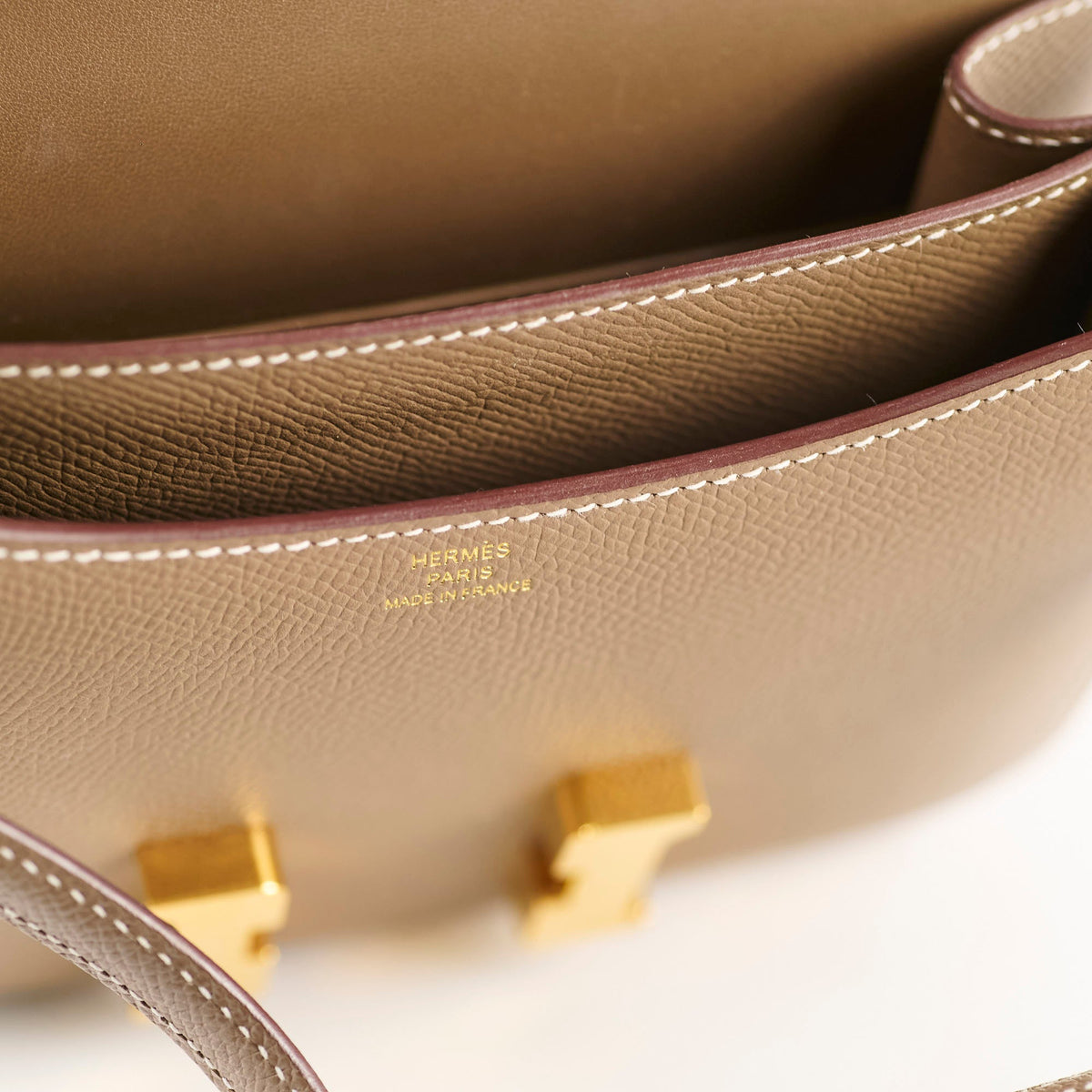 Hermes Mini Constance3 18 Etoupe U Stamp - photo 8